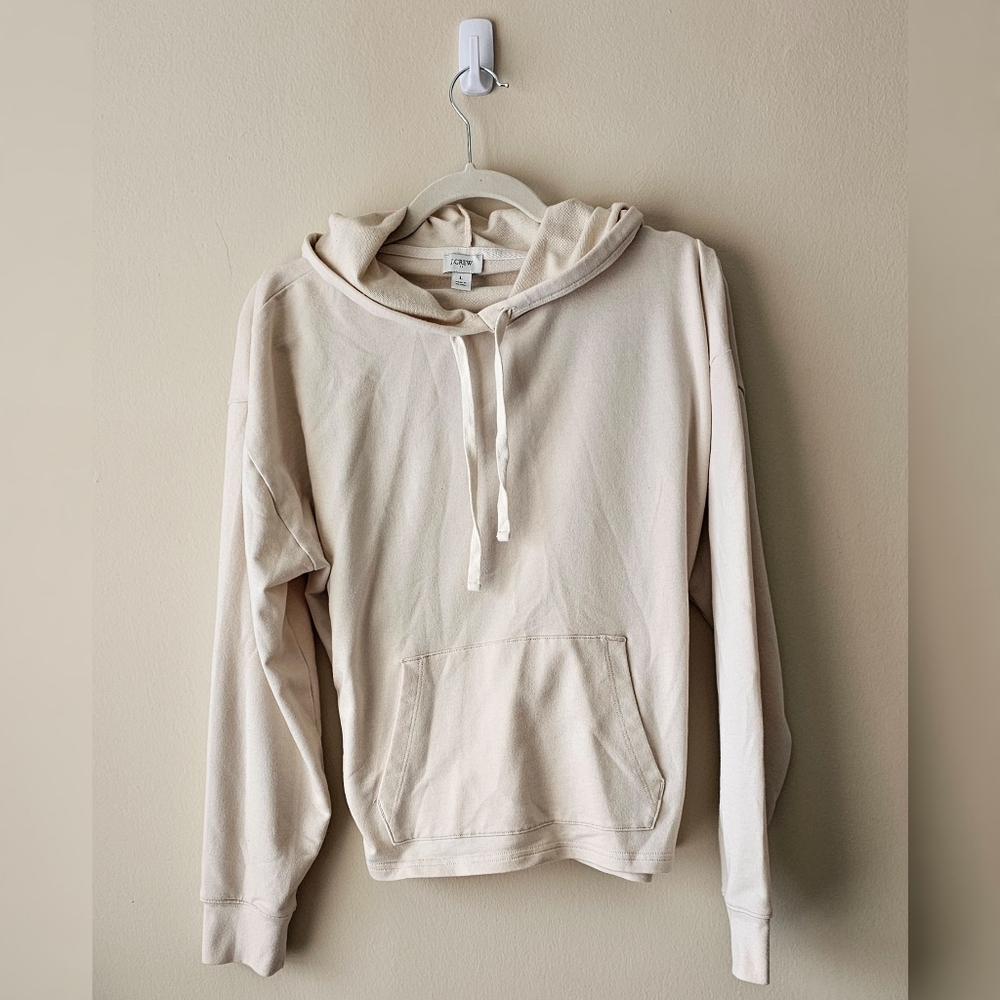 J. Crew Hoodie in Beige Cream (L)